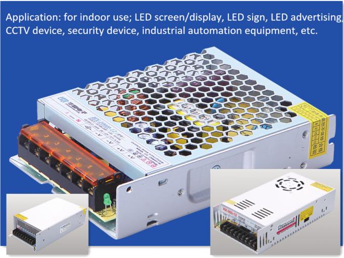 motorista interno IEC60950 do diodo emissor de luz da fonte de alimentação IP20 da luz do diodo emissor de luz 5A 12V 60W 0