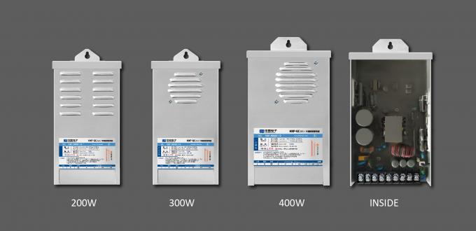 Fonte de alimentação impermeável interior 400W do diodo emissor de luz 24 transformadores exteriores 180-264VAC do volt 3