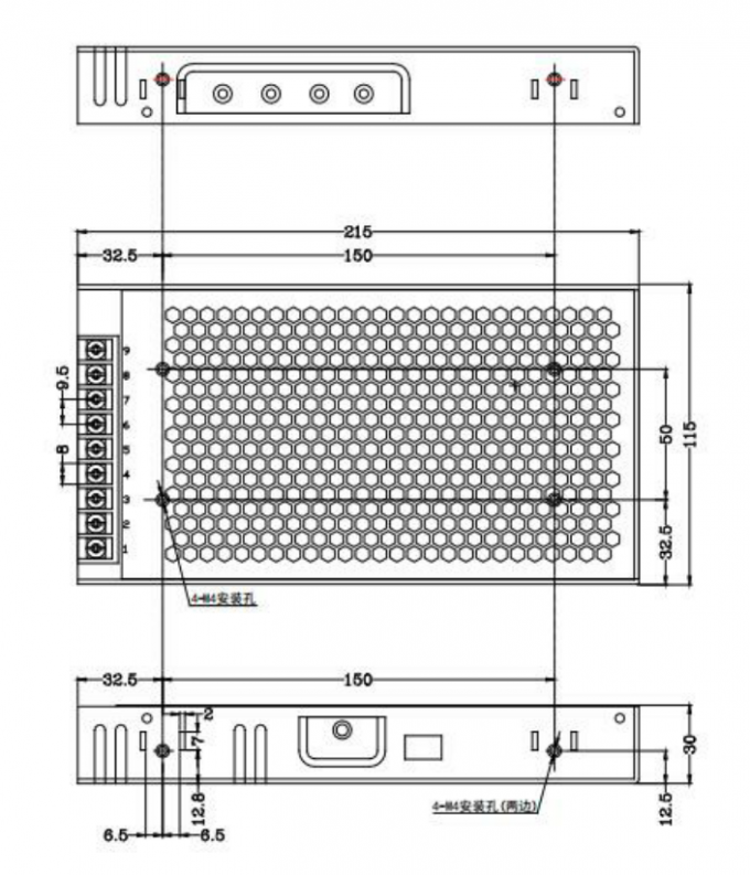 transformador da luz de tira do diodo emissor de luz da fonte de alimentação 200VAC do módulo do diodo emissor de luz de 20.8A 250W 12V 1